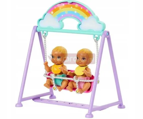 LALKA BARBIE SKIPPER KLUB OPIEKUNEK zestaw do zabawy OPIEKA NAD BLIŹNIAKAMI HXM99