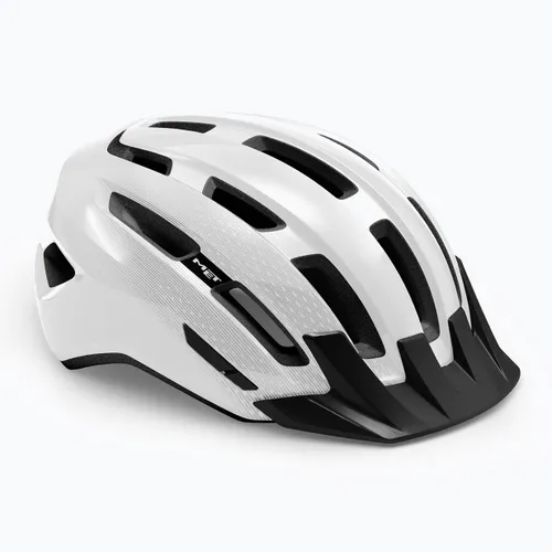 Kask rowerowy MET Downtown white glossy
