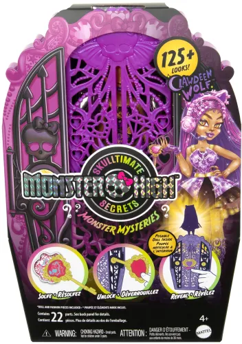 Mattel Lalka Monster High Straszysekrety SERIA 4 Potworne Zagadki Clawdeen Wolf HXH85