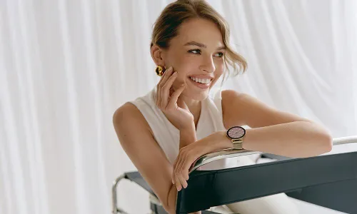 Smartwatch GARETT Verona 2 Złoty Stalowy
