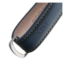 Skórzane etui organizer na klucze Orbitkey 2.0 Leather - navy/tan