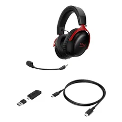 HyperX Cloud III S Wireless czerwony