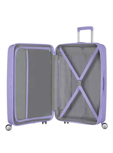 Walizka duża American Tourister Soundbox - lavender