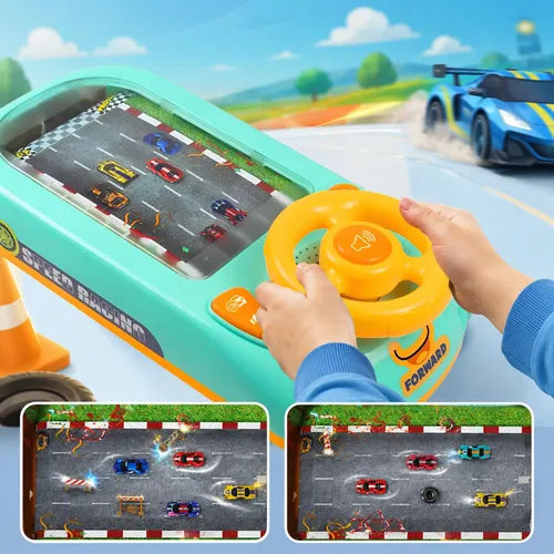 Interaktywna kierownica dla dzieci symulator jazdy z dźwiękami I regulacją prędkości