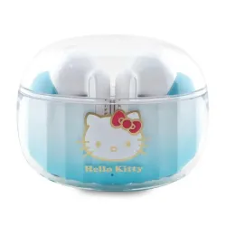 Słuchawki bezprzewodowe Hello Kitty True Wireless Kitty Head Logo Dokanałowe Bluetooth 5.3 Niebieski