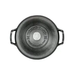 LODGE Blacklock 5,2 l czarny - garnek żeliwny z pokrywką