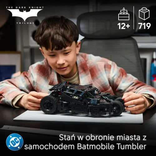 LEGO TECHNIC 42239 Batmobile Tumbler, zestaw klocków 12+ sterowany