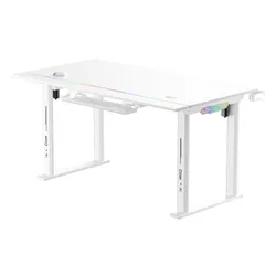 Biurko gamingowe COBRA Electra S CRF1422ELWHRGB Biały