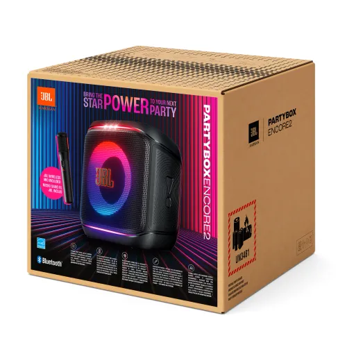 Power Audio JBL PartyBox Encore 2 100W Bluetooth Mikrofon Karaoke Czarny
