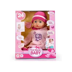 Lalka First Words Baby 38 cm szara