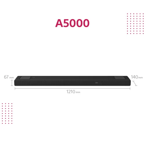 Sony HT-A5000 7.1.2 Wi-Fi Soundbar Bluetooth AirPlay Chromecast Dolby Atmos DTS X + колонки SA-RS3S