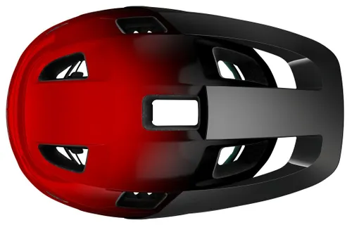 Kask rowerowy LAZER Lupo KinetiCore Czarno-czerwony MTB (rozmiar uniwersalny)