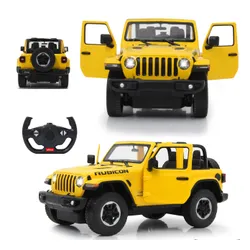 Zdalnie sterowany samochód COIL auto RC pilot duży JEEP Wrangler RS skala 1:14 żółty
