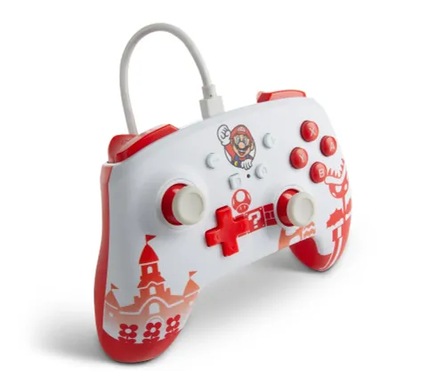 Геймпад PowerA Enhanced Mario Red & White к Nintenк Switch Проводной