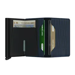 Küçük RFID Cüzdan Slimwallet Gizli Çizgi-donanma