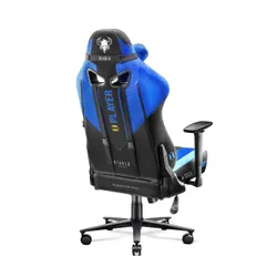 Fotel Diablo Chairs X-Player 2.0 Normal Size Gamingowy do 160kg Skóra ECO Tkanina Czarno-niebieski