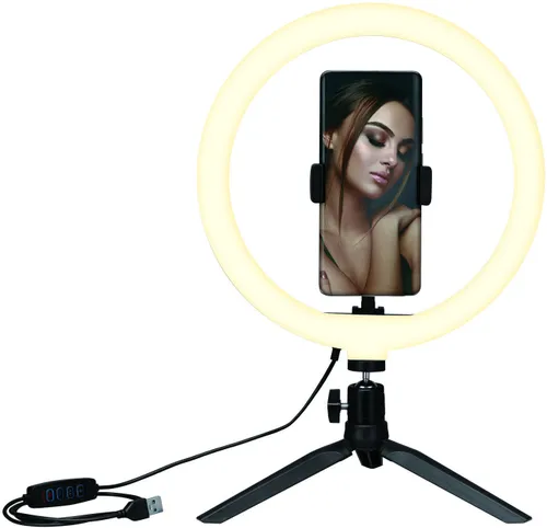 Mikrofon HAWK HW-MIC201 + Lampa pierścieniowa XLINE SF200 selfie