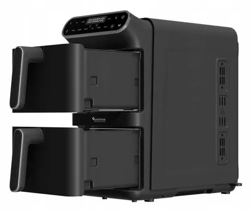 Air Fryer Frytkownica beztłuszczowa TURBOTRONIC TT-AF500D Czarny z podwójnym koszem