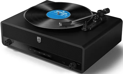 Gramofon PHILIPS TAV3000B/10 Czarny, Automatyczny, Napęd pasowy, Prędkość odtw. 33 1/3, 45, 78 obr./min