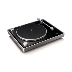 Gramofon Lenco L-455BK Manualny Napęd paskowy, Przedwzmacniacz Czarno-srebrny