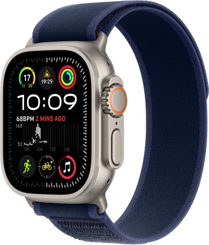 Apple Watch Ultra 2 GPS + Cellular koperta z tytanu 49mm opaska Trail niebieski S/M