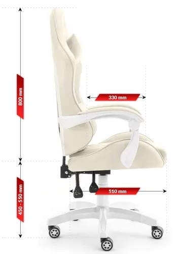 Fotel HELL'S CHAIR HC-1000 Beżowy