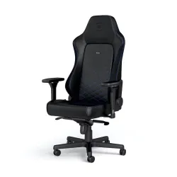 Fotel Noblechairs HERO Black Blue Gamingowy do 150kg Skóra ECO Czarno-niebieski