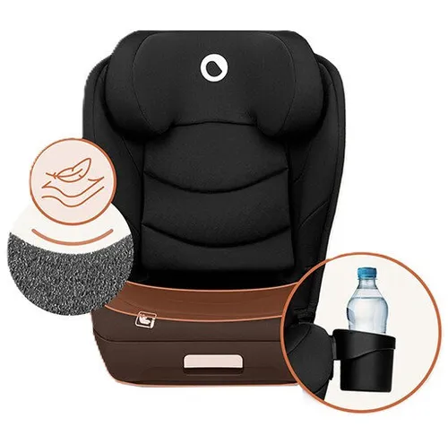 Fotelik samochodowy LIONELO Neal i-Size 100-150 cm (15-36 kg) Czarny