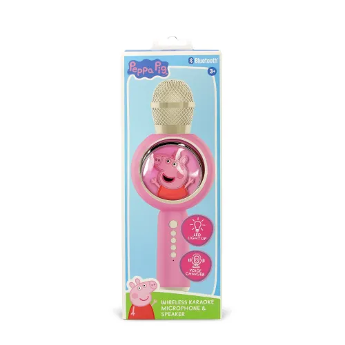 Mikrofon z głośnikiem Bluetooth OTL Technologies Karaoke PEPPA PIG 5W Różowy