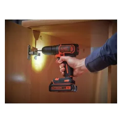 Akülü Matkap Black &amp; Decker BDCD18 18 in 1x1.5 Ah pil