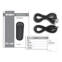 Głośnik mobilny SVEN PS-160 Radio FM Czarny