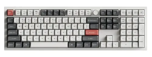Klawiatura gamingowa Keychron Q6U-P4 100% Milk POM Banana Switch RGB Hot-Swap 8K