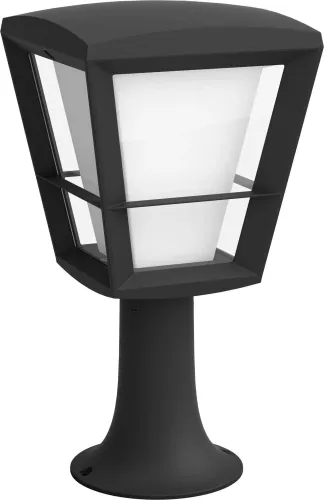 Zewnętrzna latarnia Philips Econic Hue Outdoor Pedestal Light Black 17441/30/P7