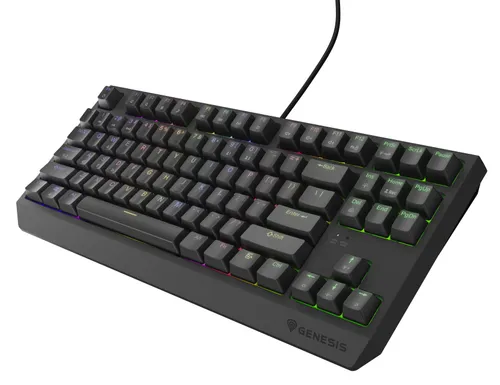 Klawiatura mechaniczna Genesis Thor 230 TKL US RGB Outemu Brown Czarny