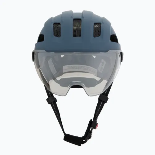 Kask rowerowy UVEX Stride Visor stone blue matt/lite mirror silver