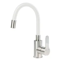 Bateria umywalkowa DEANTE Lupo BLU W240 Biały stal