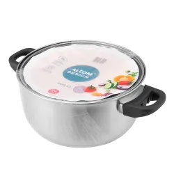 Garnek ze stali nierdzewnej z pokrywką EMILIO 4,2 l