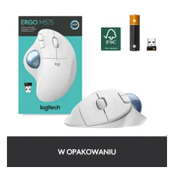 Myszka Logitech ERGO M575 - biały