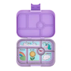 Szczelna średnia śniadaniówka Yumbox Original - lavande purple / unicorn
