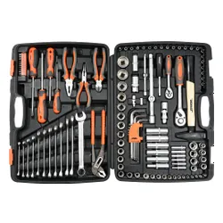 Zestaw narzędzi STHOR 58690 (122 elementy)