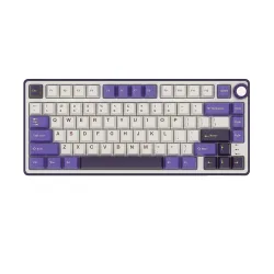 Klawiatura mechaniczna Royal Kludge RK-R75 Blackberry Mousse Brown Switch Biało-Fioletowy