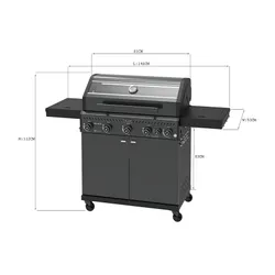 Grill gazowy VELACO ZEUS-D Czarny