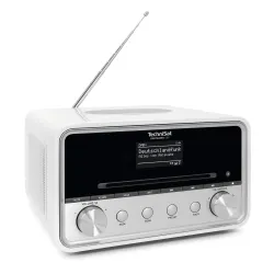 Radioodbiornik TechniSat DigitRadio 586 Radio FM DAB+ Internetowe Bluetooth Biało-srebrny