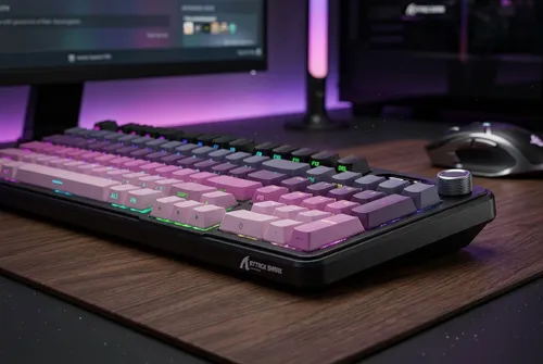 Klawiatura ATTACK SHARK X98 Pro Czarno-fioletowy