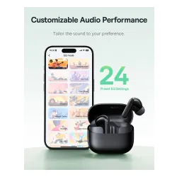 Słuchawki bezprzewodowe Baseus Bass BP1 NC Doknałowe Bluetooth 6.0 Niebieski