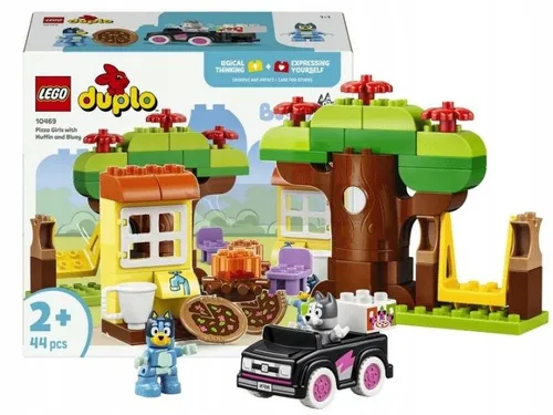 LEGO DUPLO BLUEY 10469 Pizzerki z Mufdinką i Bluey, zestaw klocków +2 lata