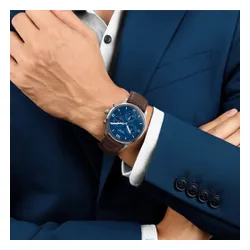 Zegarek HORNET Minskoff NFC 43mm Srebrno-brązowy