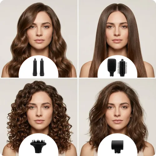 Suszarko-lokówka Huslog HUS1081 1200W Jonizacja 3 poziomy temperatury