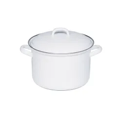 RIESS Classic Weiss 3,5 l - garnek emaliowany z pokrywką