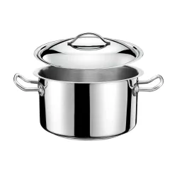 Garnek duży gastronomiczny ze stali nierdzewnej z pokrywką TOM-GAST EXCLUSIVE 10 l